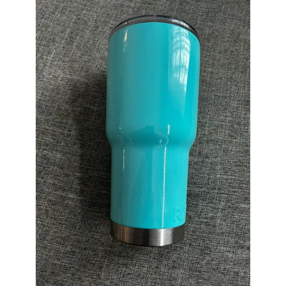 RTIC Tumbler 30 Oz Double Wall Insulated Light Blue With Lid Travel Cup